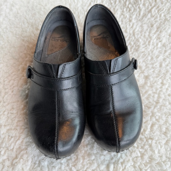 Dansko Shoes - Dansko Solstice Women’s Leather Mary Jane Comfort Clogs Black EU 41